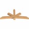 Ekena Millwork Alberta Smooth Timber Gable Bracket, Western Red Cedar, 84"W x 38"H x 5 1/2"D x 5 1/2"F, 11/12 Pitch GBW084X38X0606ALB00SWR - alternate 4